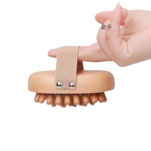 エアクッション木製ボディマッサージブラシ（丸い木製ピン付き） - Product Image 3