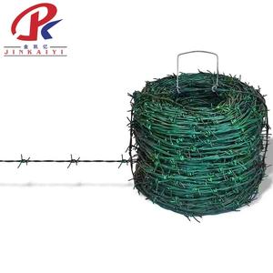 Venta al por mayor de alta resistencia de bajo <span class=keywords><strong>precio</strong></span> <span class=keywords><strong>Concertina</strong></span> 2,5mm 5mm de diámetro valla de seguridad alambre de púas recubierto de PVC - Product Image 3