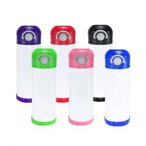 350ml Sublimation 201 Stainless Steel Vacuum Insulated Cup Pop-Up Lid <b>Double</b> <b>Wall</b> Portable Travel Mug for Car Office Daily Use - Product Image 3