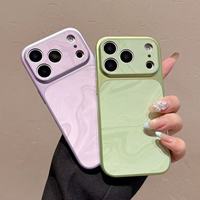 Coques de téléphone BAILI Factory à protection intégrale deux-en-un avec effet vague d'eau et grande fenêtre, transformables instantanément en IP 17 PM, pour iPhone 16 14