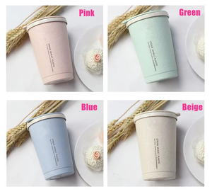 Offre Spéciale gobelet réutilisable écologique Portable tasse de voyage minimaliste personnalisée pour café retour école paille de blé tasse puissante - Product Image 6