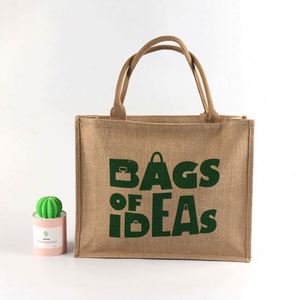 Sac de courses en jute à prix avantageux, vente en gros - Product Image 3
