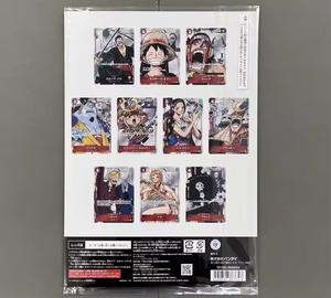 Ensemble de cartes commémoratives du 25e anniversaire 'One Pieces' Ban Dai version japonaise comprenant 10 cartes de la bande de chapeaux de paille, tout neuf - Product Image 5