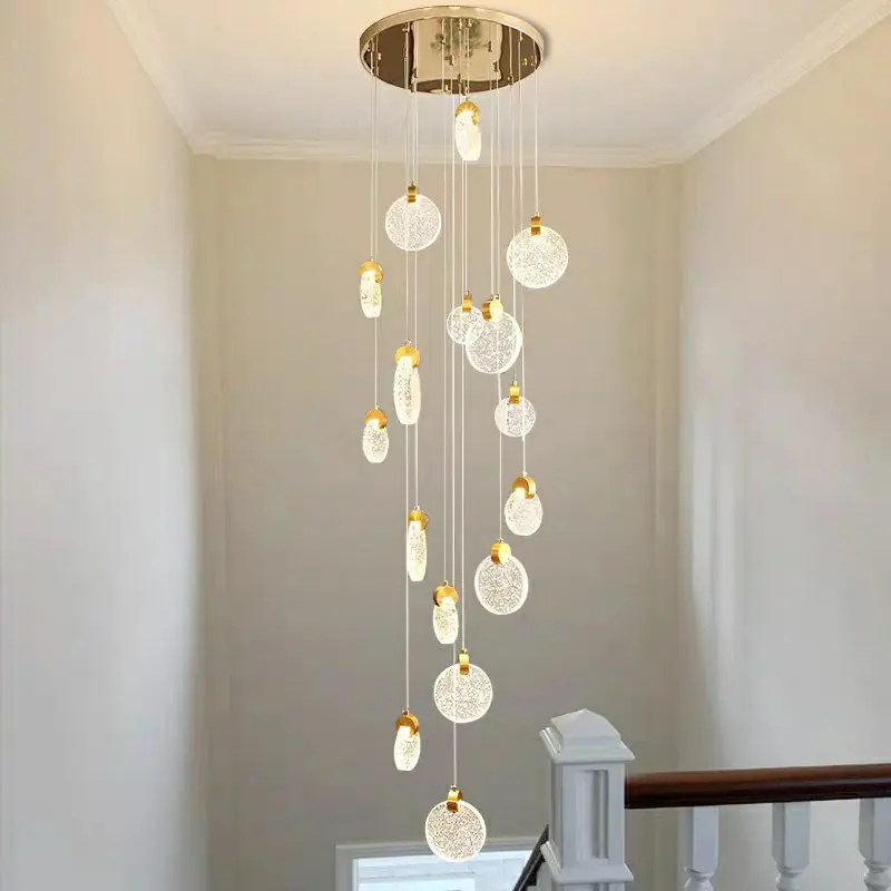 high ceiling hanging lamps nordic kitchen led modern Contemporary chandeliers and pendant lights lustre