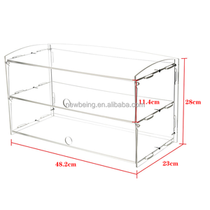 Kệ Để Bánh Acrylic Trong Suốt <span class=keywords><strong>2</strong></span> Tầng Bán Sỉ Từ Nhà Máy Hộp Trưng Bày Bánh Ngọt Bánh Ngọt - Product Image 4
