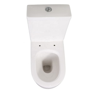 Vente flash : Sanitaires, toilettes à double chasse, à poser au sol, à chasse d'eau, toilettes rondes, salle de bain, hôtel, céramique, sans bride, toilettes en deux parties - Product Image 3