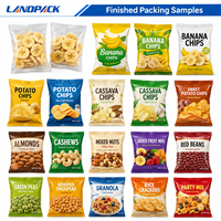 Automatische stikstof verpakkingsmachine voor popcorn, geroosterde pinda's, snacks, gedroogd fruit, aardappel- en bananenchips.