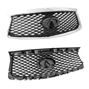 Rejilla Delantera para Infiniti Qx60, Diseño Panal de Abeja, Electrochapada en Negro, Pieza de Repuesto 2016-2020 - Product Image 2