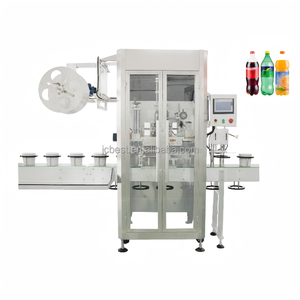 Machine d'étiquetage automatique à manchon thermorétractable électrique avec PLC et moteur pour l'emballage de bouteilles, de barils, de papier et de bois - Product Image 5