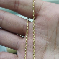 Collier en or véritable Au750, or véritable, chaîne en or massif 18 carats, bijoux à la mode