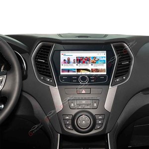 หน้าจอวิดีโอมัลติมีเดียสำหรับรถยนต์ระบบแอนดรอยด์ระบบนำทาง GPS Wi-Fi 4G สำหรับ hyundai santa fe IX45 dm 2012-<span class=keywords><strong>2018</strong></span> carplay - Product Image 3