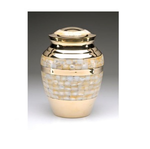 Urna de cremación con diseño de pájaro esmaltado de alta calidad, ataúd de almacenamiento de cenizas de moda con colores de acabado, suministros funerarios - Product Image 3