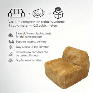 Sillón Individual Compacto con Compresión al Vacío, Sillón Reclinable para Espacios Pequeños, Sala de Estar - Product Image 2