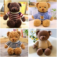 En vrac pas cher grande taille ours en peluche en peluche poupée PP coton rempli de technique brodée pour la décoration de fête