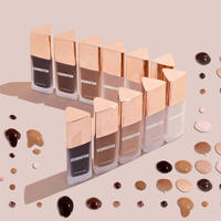 Nouvelle finition naturelle liquide de fond de teint de haute qualité avec des ingrédients d'amour de la peau couverture complète changement de couleur meilleur maquillage de fond de teint