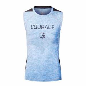 شعار مخصص رجالي ضغط قميص طويل اللياقة البدنية Activewear كمال الاجسام التخسيس tof2o الملابس الرياضية سترة الشتاء - Product Image 3