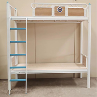 Lit superposé détachable en métal pour auberge de jeunesse, design robuste et confortable