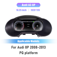 Tableau de Bord Numérique 10,25'' Precling pour Audi A3 S3 8P Années 2008-2013, Cockpit Virtuel LCD de Voiture