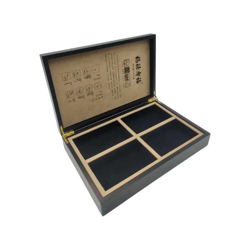 Luxury Handmade Custom Personalized Gift Box Wooden Tea Storage Packaging Solid Wood Box Storage Display Box
