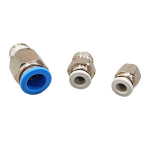 Conectores Neumáticos para Aire, Conector Neumático PC, Conector de Manguera de Aire, Conexión Rápida de Plástico 1/8 1/4 3/8 1/2 Azul - Product Image 5