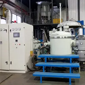 Alta temperatura média frequência indutionvacuum metal derretendo máquina