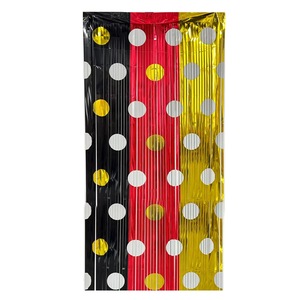 Cortinas de Flecos con Diseño de Ratón de Dibujos Animados, Serpentinas Rojas, Negras y Amarillas, Decoraciones para Fiestas de Cumpleaños, Artículos para Fiestas - Product Image 5