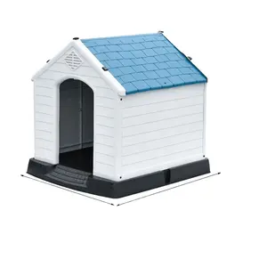 Modern Waterproof Plastic Large Dog House Outdoor Indoor Elevated Floor Dog Kennels Pet House