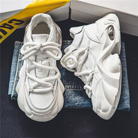 Sneaker Chunky Personnalisée avec Logo de Marque, Coussin d'Air Visible, Maille Respirante, Lacets en Corde, Semelle Sculptée Surdimensionnée, Chaussure Décontractée Unisexe