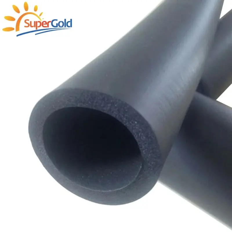 SuperGold foam rubber insulation materials foam rubber tubes 100mm diameter anti vibration rubber foam pipe