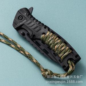 Cuchillo Plegable EBC para Dropshipping en Shopify, Alta Dureza 58HRC, Acero 3Cr13, Cuchillo de Supervivencia para Camping al Aire Libre con Encendedor de Pedernal - Product Image 2