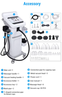 Appareil de massage corporel amincissant AME325 à rouleaux, portable, écologique, en métal et ABS, pour l'élimination des graisses à domicile ou en salon