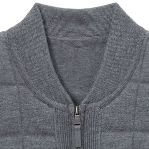 Chaleco de invierno gris Vintage personalizado para hombre Machinelite cremalleras sólidas OEM ODM Nylon/algodón Shell táctico rodante para uso exterior - Product Image 4