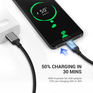 Câble de charge rapide Huawei 5A Type C pour Mate20 P30 Redmi Note5A Xiaomi Vivo - Product Image 1