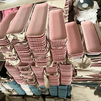 Assiettes de service en céramique émaillée mate colorées, forme irrégulière, vente en gros