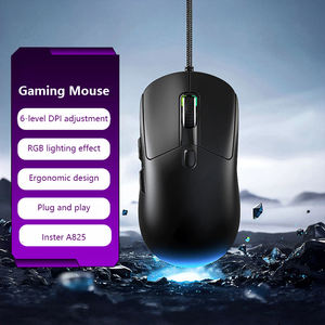 เมาส์สำหรับเล่นเกมแบบมีสาย RGB backlit high dpi 6ปุ่มเมาส์เล่นเกม E-Sports สำหรับเดสก์ท็อปที่บ้าน - Product Image 4