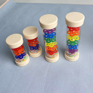 Wholesale 18 CM Colorful Wooden Rain Sound Tube Early Learning Educational <b>Musical</b> <b>Instrument</b> Rattle Toy for Children - Product Image 3