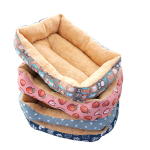 Suministros multiusos para mascotas, sofá cuadrado de doble uso para gatos de felpa de doble cara, cama para mascotas, cama para perros - Product Image 3