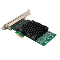 Tarjeta Lan Intel 82571 PCIe Gigabit NIC, tarjeta de red NIC para servidor con 4 puertos RJ45