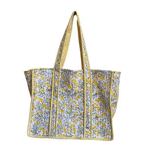 2024 bolso de mano grande de algodón acolchado ecológico personalizado para mujer de moda hombro compras llevar invierno verano personalizado primavera - Product Image 1