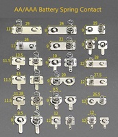 Ressort de contact de batterie positif et négatif en spirale nickelée en acier AA/AAA personnalisé de haute qualité