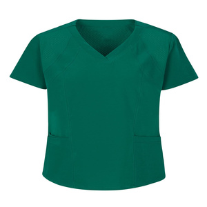 Moda Scrubs Uniformes Conjuntos Cintura elástica Scrub Tops Stretch Fit Pantalones Hospital Enfermera <span class=keywords><strong>Trabajo</strong></span> Trajes <span class=keywords><strong>de</strong></span> desgaste médico - Product Image 2
