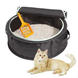2024 moda retângulo grande capacidade suprimentos domésticos para animais de estimação cães gatos banheiro com pá caixa de areia para gatos
