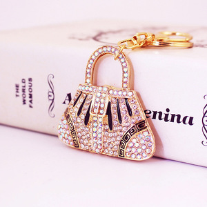 <span class=keywords><strong>Porte</strong></span>-<span class=keywords><strong>clés</strong></span> Métallique Créatif de <span class=keywords><strong>Luxe</strong></span> Entièrement Sertie de Diamants, Sac à Main Adorable, Petit Cadeau Promotionnel Tendance pour <span class=keywords><strong>Femme</strong></span> - Product Image 5