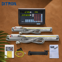 Unité DRO 2 axes haute précision, ensemble complet avec règle optique linéaire, entrée TTL RS422 pour la mesure de position des machines de fraisage et de tournage