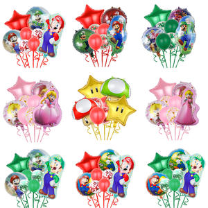 Ensemble de ballons <span class=keywords><strong>Super</strong></span> <span class=keywords><strong>Mario</strong></span> Peach Princess en <span class=keywords><strong>film</strong></span> d'aluminium pour la décoration de fête d'anniversaire des enfants et les ballons de jeu - Product Image 1