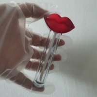 Nouvel arrivage : Tube de brillant à lèvres DIY 8 ml avec pinceau, estampage à chaud, emballage vide pour rouge à lèvres, vente en gros