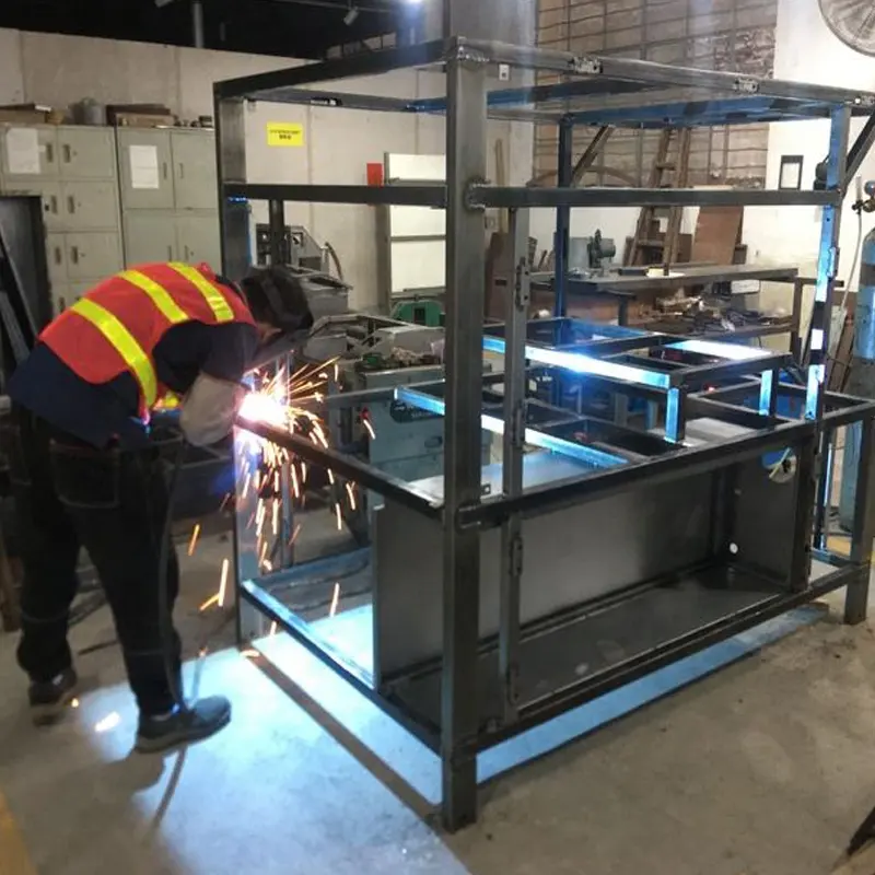 Traitement de tôle de grande précision personnalisé personnalisé Tôle Découpe laser Soudage Métal Fabrication de cadre en acier inoxydable