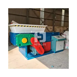 Small single roller metal shredder dual shaft steel scrap metal can shredders