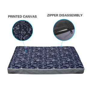 Cojín de algodón lavable para mascotas, cama de algodón con estampado de patrones, venta al por mayor - Product Image 3