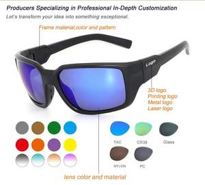 <span class=keywords><strong>Gafas</strong></span> de sol polarizadas transparentes UV400 con <span class=keywords><strong>gafas</strong></span> de ciclismo antiarañazos <span class=keywords><strong>para</strong></span> correr, cómodas <span class=keywords><strong>gafas</strong></span> de sol rectangulares con logotipo personalizado - Product Image 2